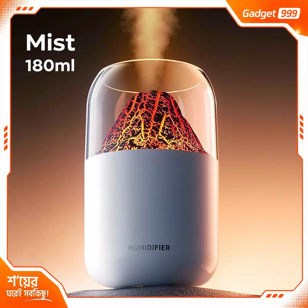 H05 Volcano Ultrasonic Humidifier 180ml Aroma Diffuser